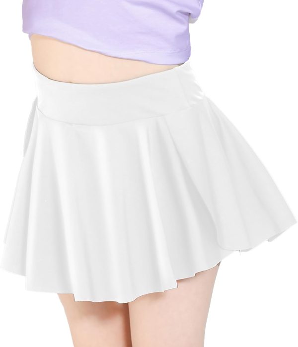 Skort Girls, Athletic Skirts for Tennis Golf, Butterfly Flowy Shorts for Kids, Shorts with Pocket